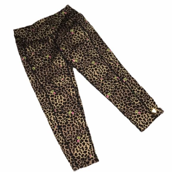 Betsey Johnson leopard leggings performance medium - Picture 1 of 5